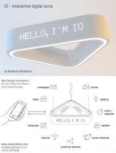 progetto della lampada IO di designlibero